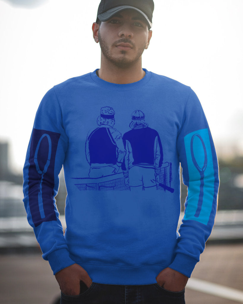 KICK ASS Skybox Sponge Fleece Tennis Sweatshirt
