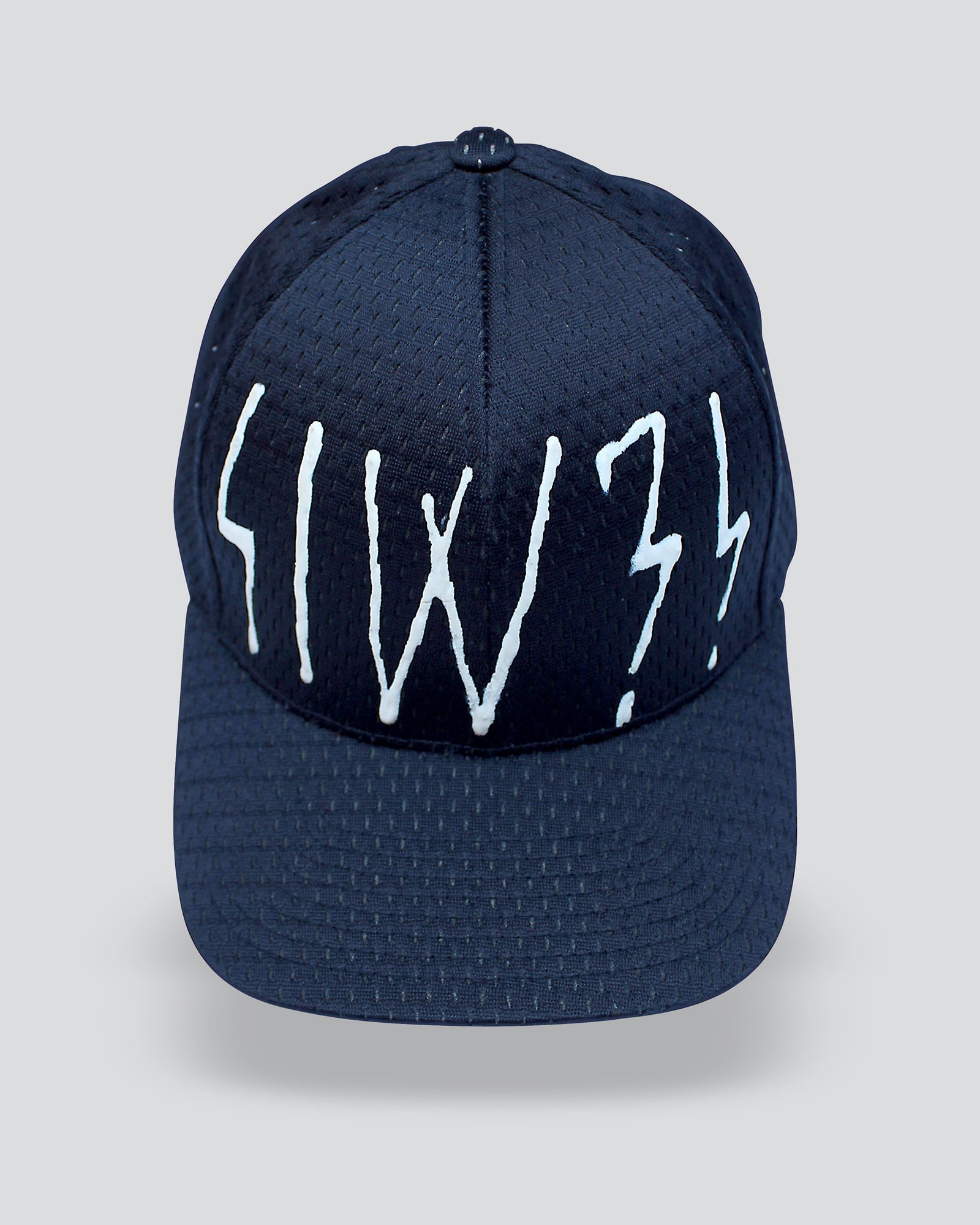 SIW?! Navy PUNK LIGHTNING Jersey-Mesh FlexFit Cap