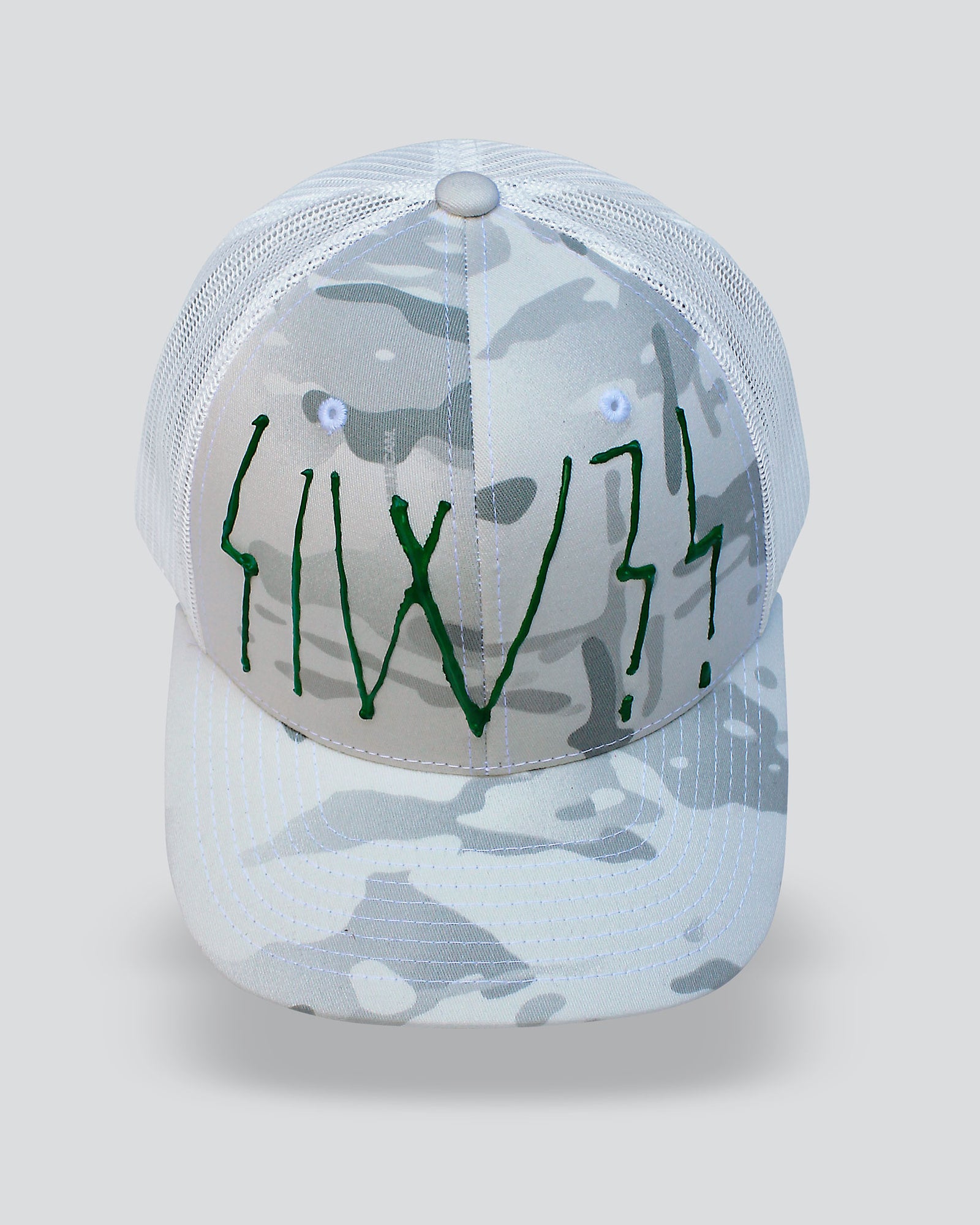 SIW?! WHITE CAMO Trucker Mesh Snapback Cap