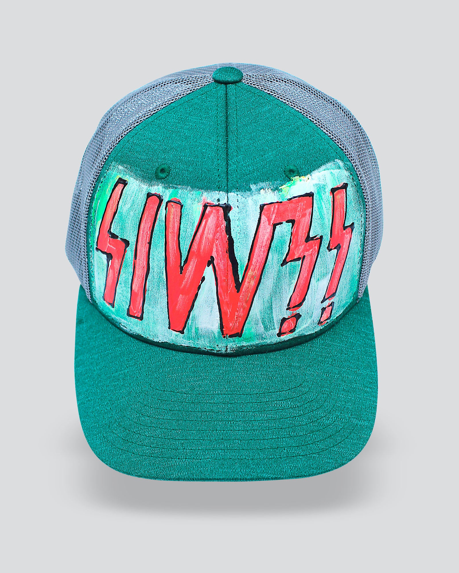 SIW?! Green TIDE IS HIGH Trucker Mesh Snapback Cap