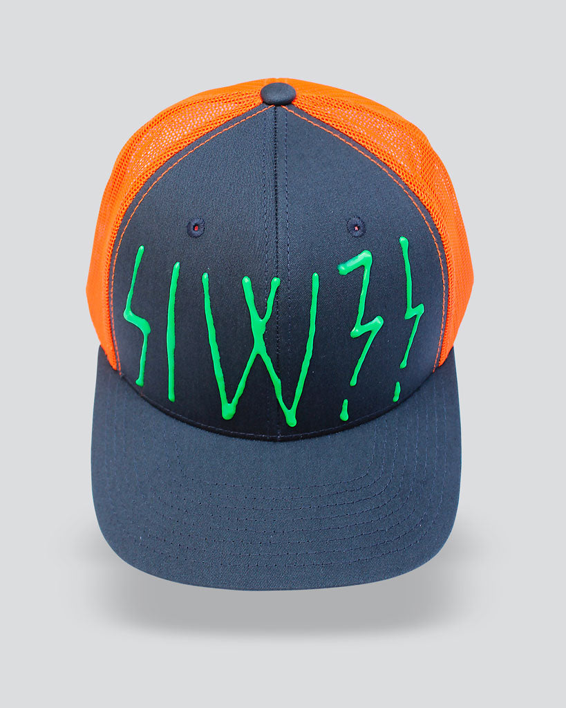SIW?! GREEN MACHINE Trucker Mesh Snapback Cap