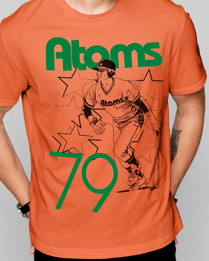 &#39;79 ATOMS Modern Vintage Baseball T-Shirt