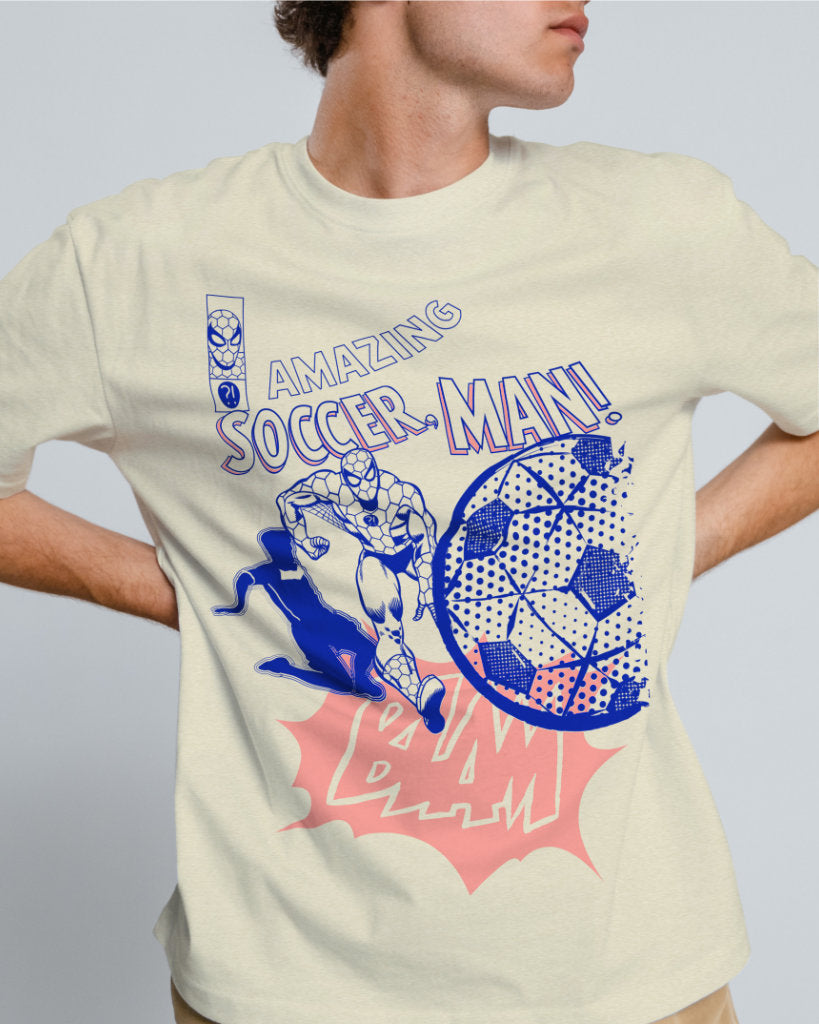 AMAZING SOCCER, MAN! Front Row Soccer T-Shirt
