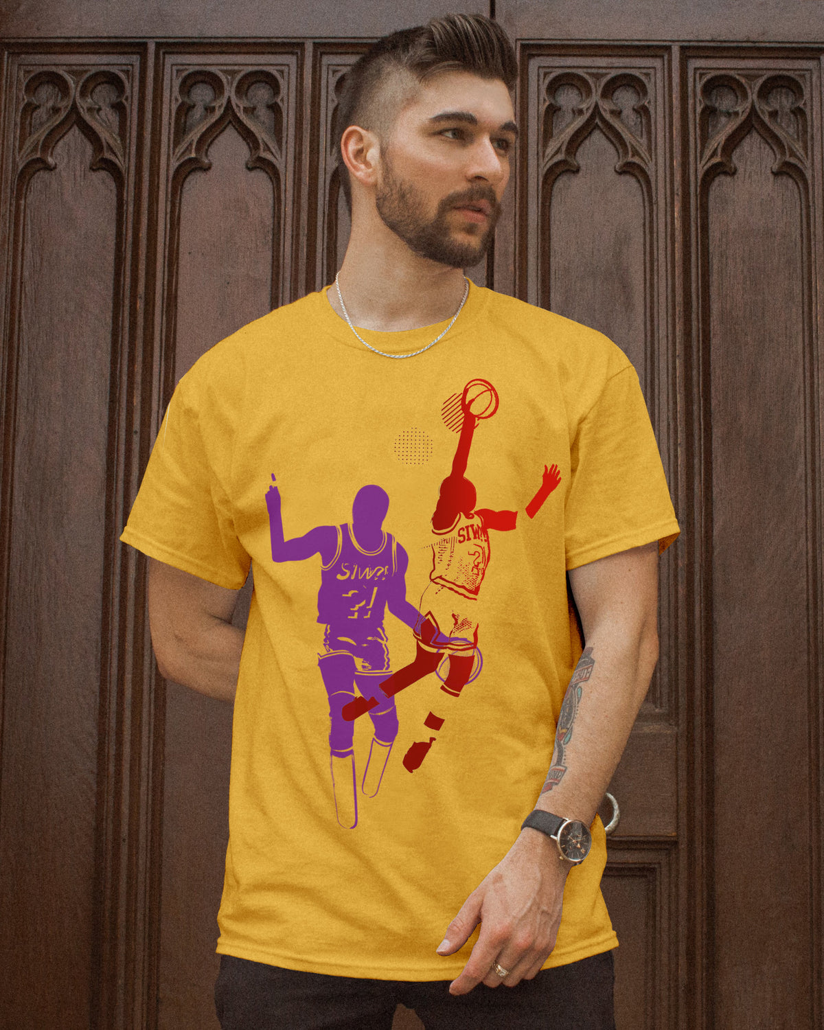 A SPECTACULAR MOVE 01 Basketball Stance T-Shirt