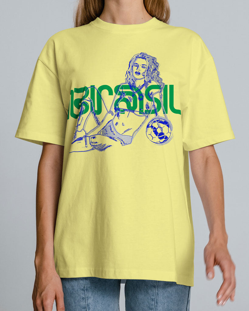 BRASIL Calendar Girls Soccer T-Shirt