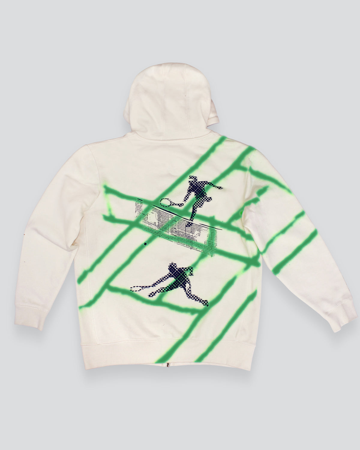 TENNIS GRAFFITI Luxury Skybox Tennis Zip-Up Hoody