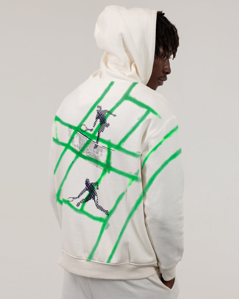 TENNIS GRAFFITI Luxury Skybox Tennis Zip-Up Hoody