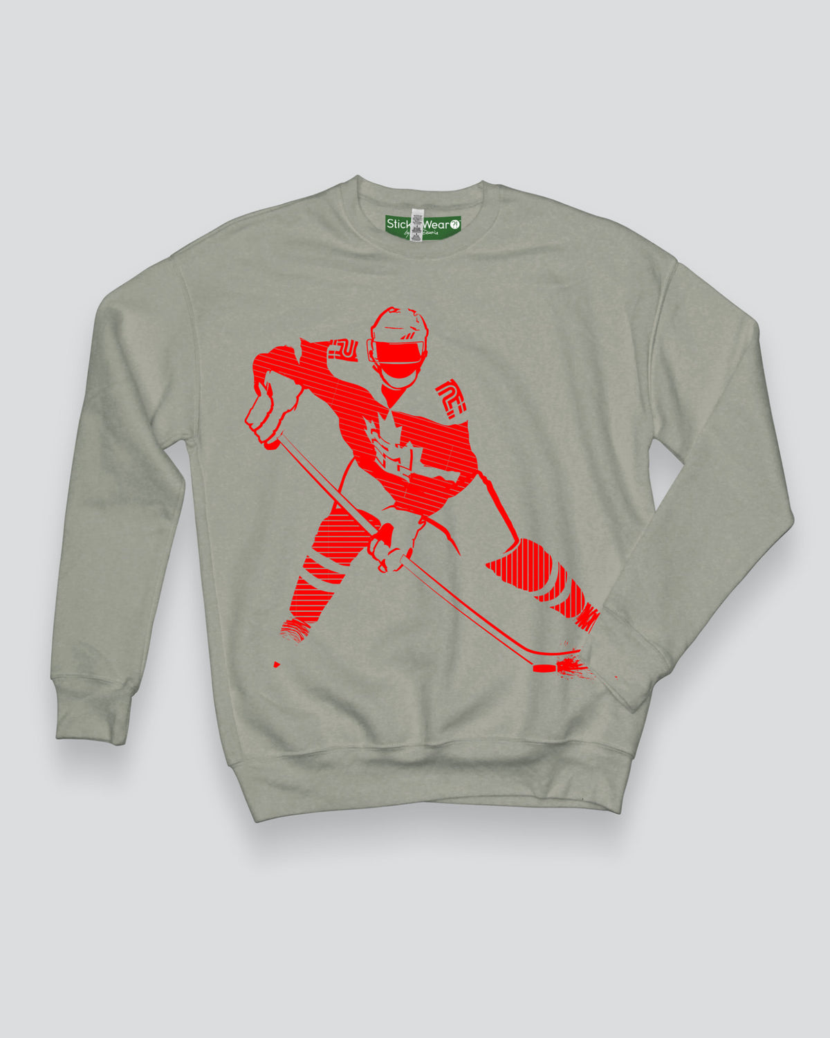 GREAT WHITE NORTH Sponge Fleece Hockey Stance Sweatshirt