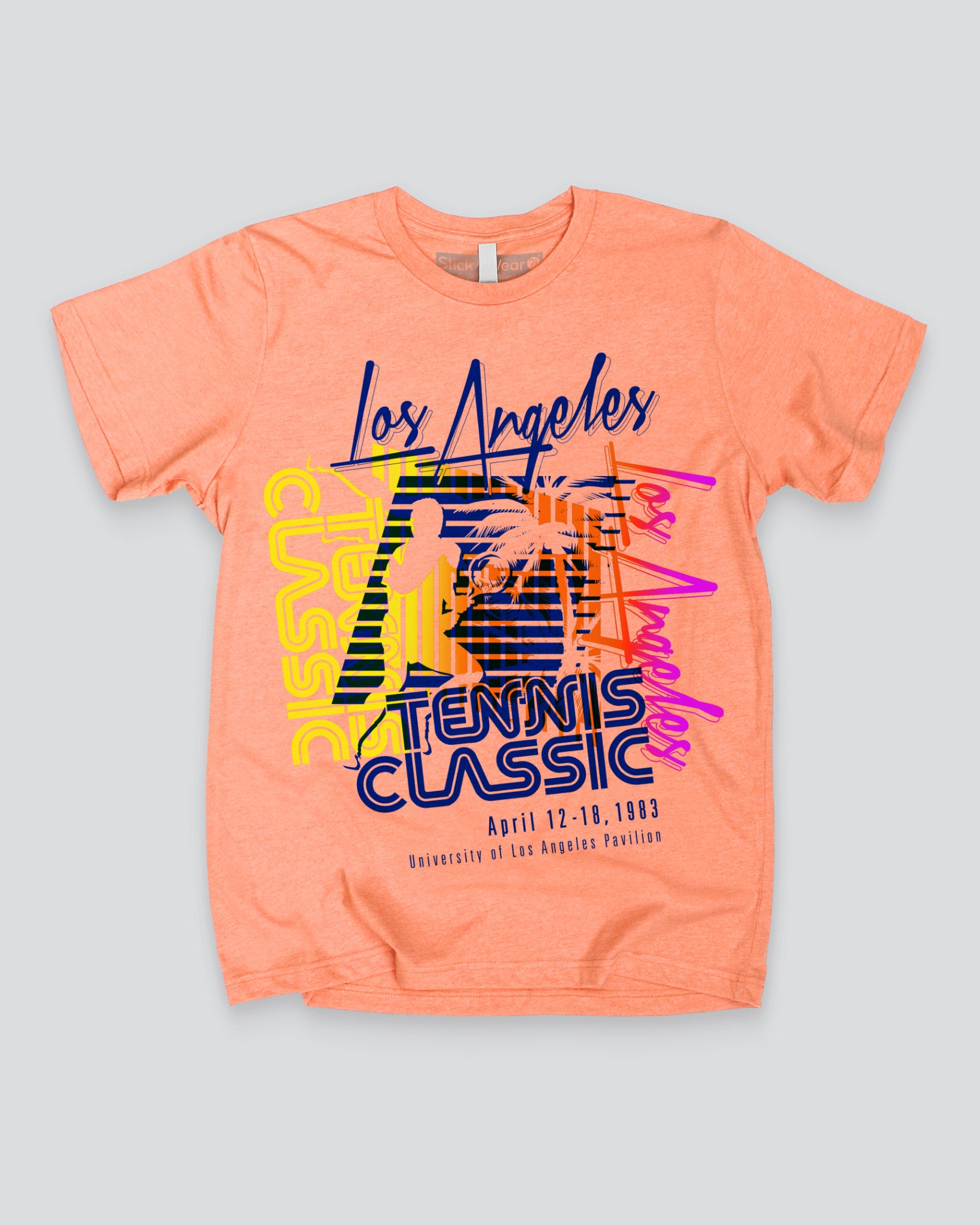 LA OPEN Vintage Tennis Tournament T-Shirt - Stick It Wear?!