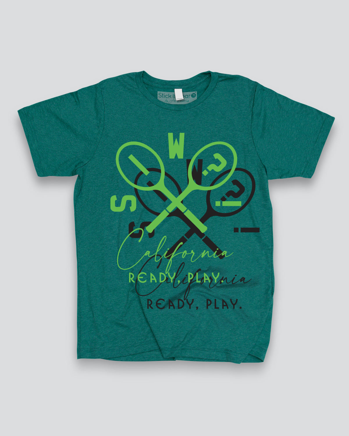 READY, PLAY Front Row Tennis T-Shirt