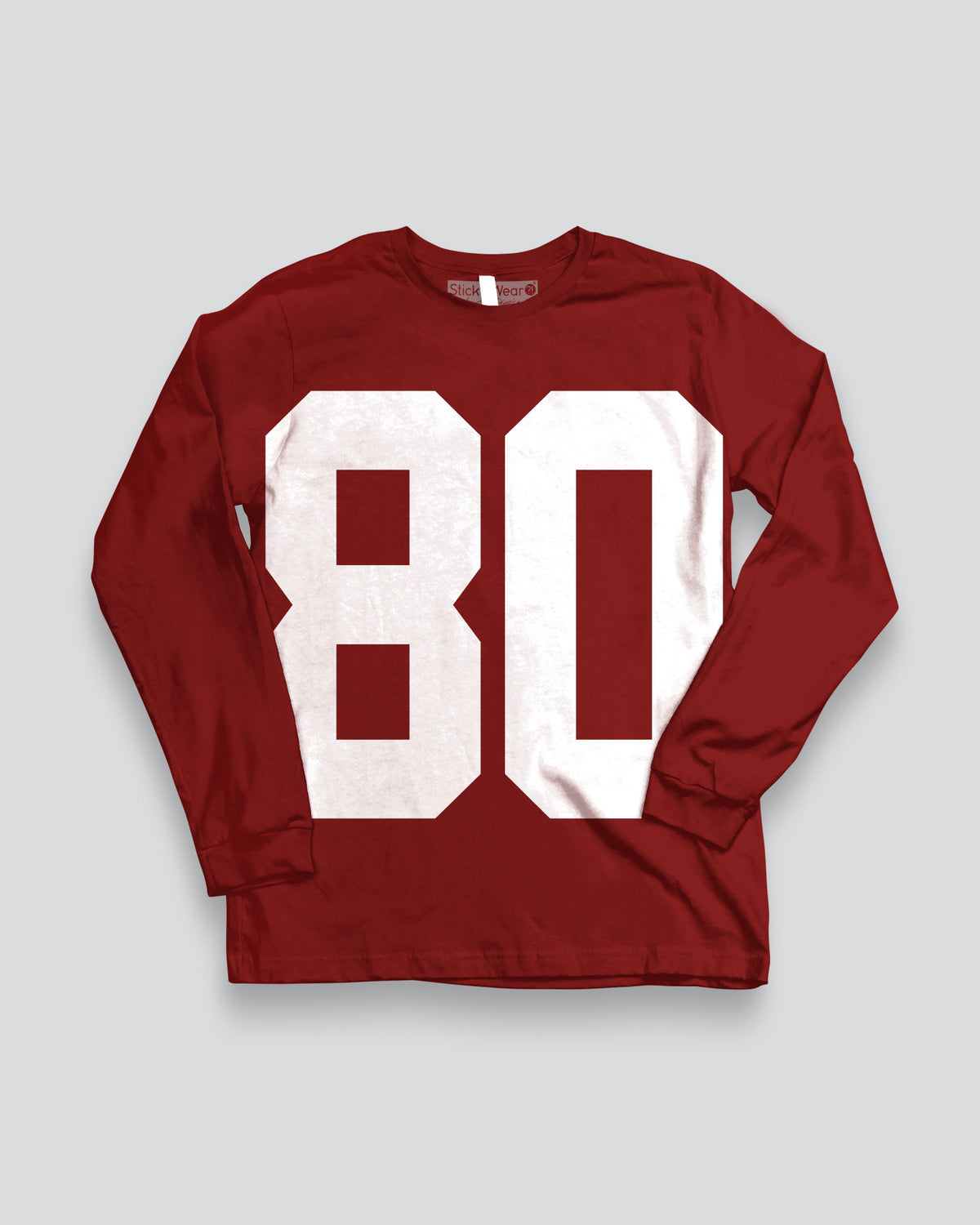 #80 XL HERO NUMBERS Long Sleeve Shirt C/W
