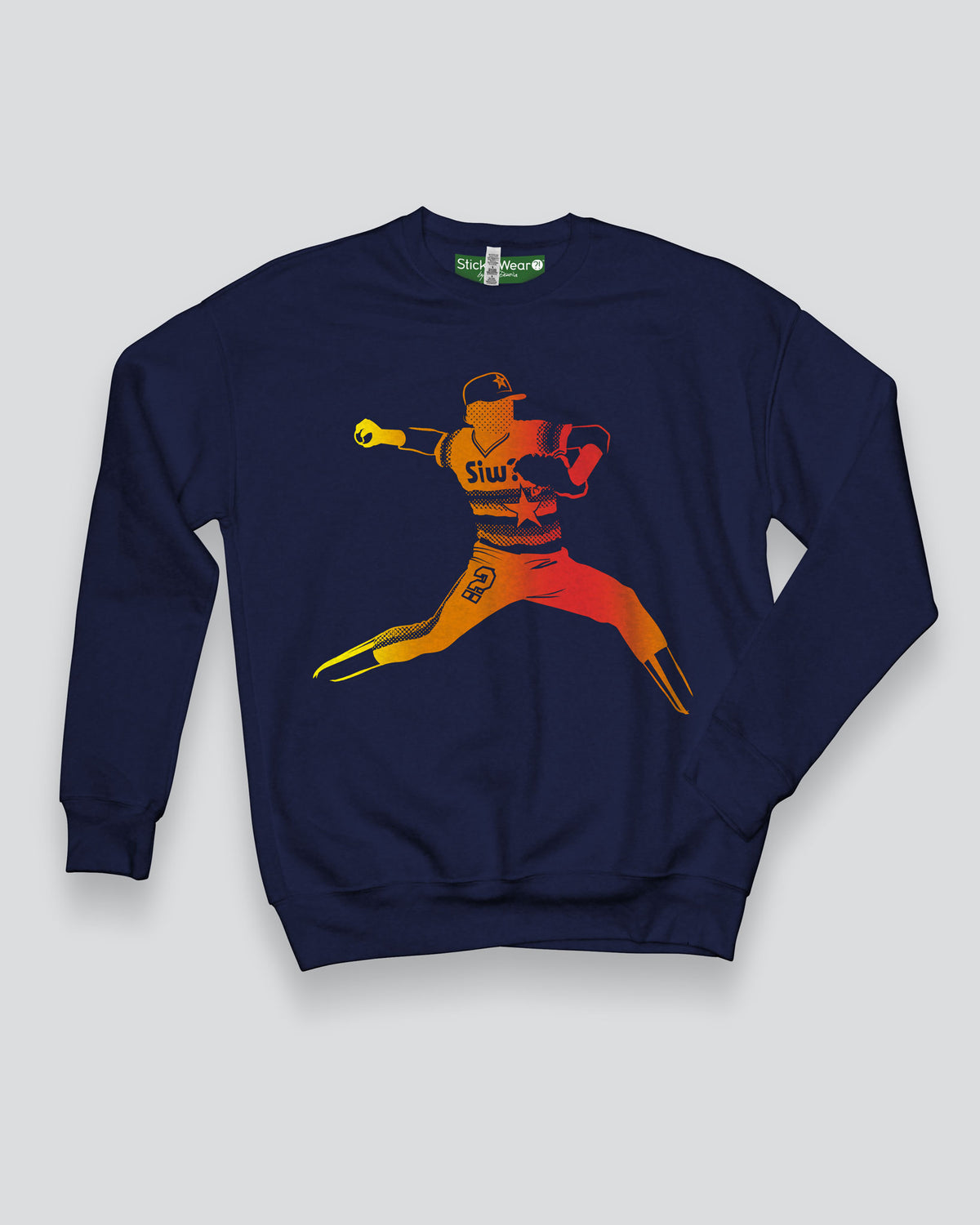 ROCKET LAUNCHER Baseball Sponge Fleece Sweatshirt