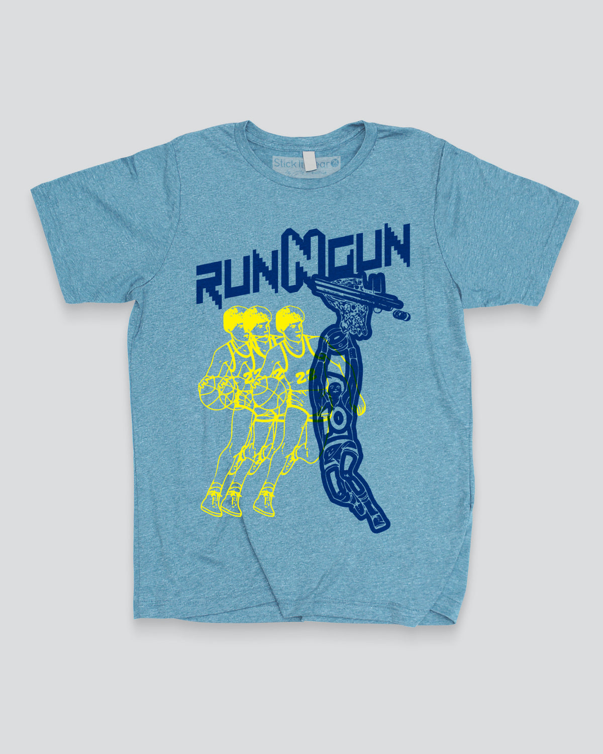 RUN-N-GUN Front Row Basketball T-Shirt