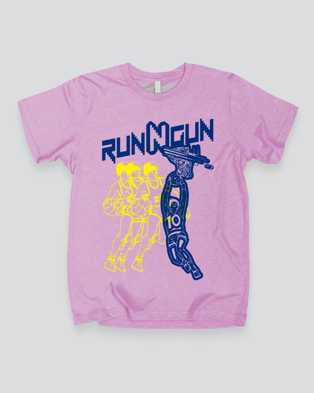 RUN-N-GUN Front Row Basketball T-Shirt