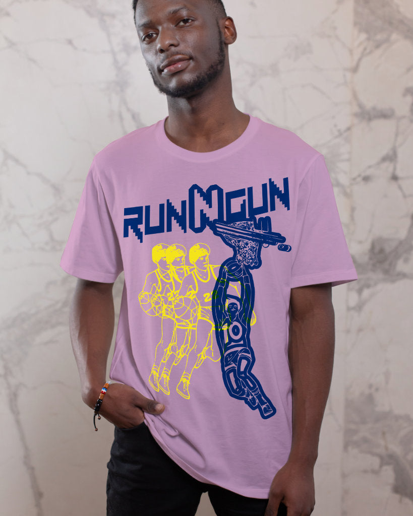 RUN-N-GUN Front Row Basketball T-Shirt