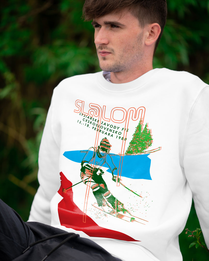 WORLD CHAMPIONSHIP SLALOM Luxury Suite Skiing Sweatshirt